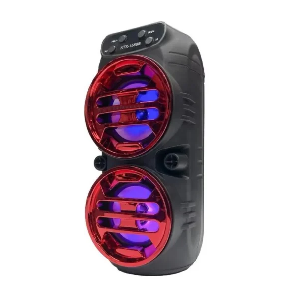 my-11134207-820l4-mjf92j5ydpfm6d.webp KTX 1588B dual 7 cm portable speaker outdoor wireless speaker with fm radio NO MIC FUNCTION